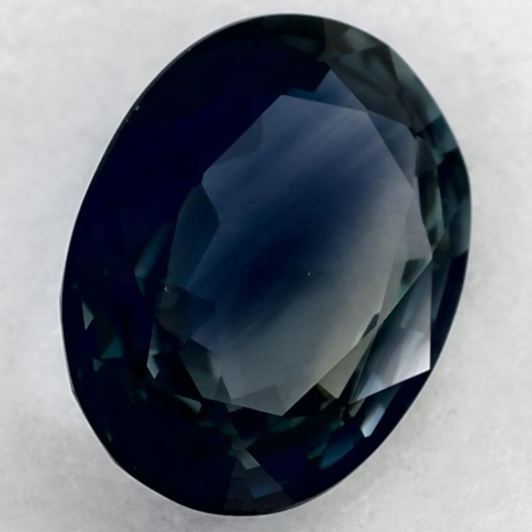 1.36 Ct Blue Sapphire Oval Loose Gemstone In condizioni Nuovo in vendita a Fort Lee, NJ