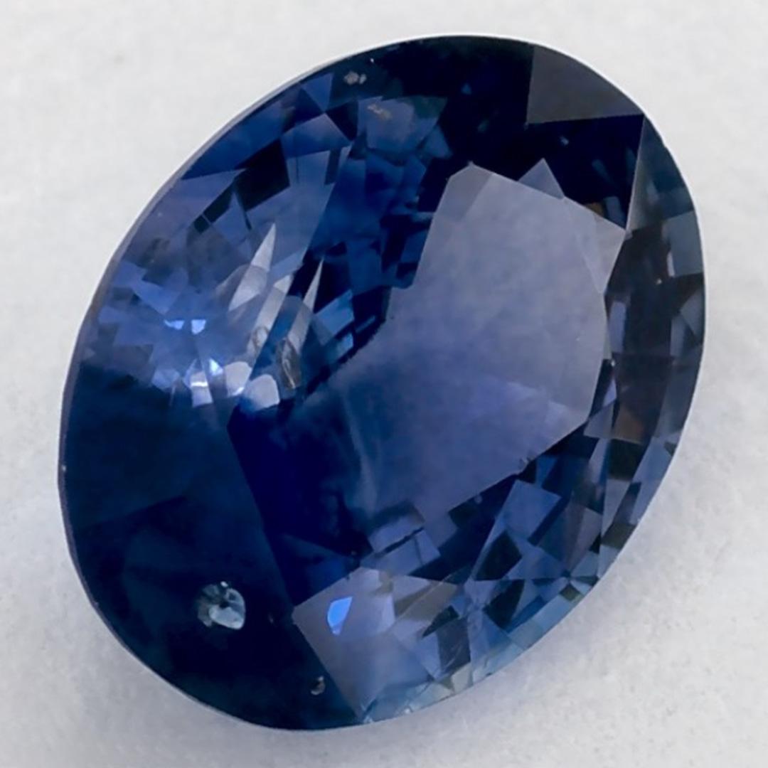1.36 Karat Blauer Saphir Oval Loser Edelstein im Zustand „Neu“ im Angebot in Fort Lee, NJ