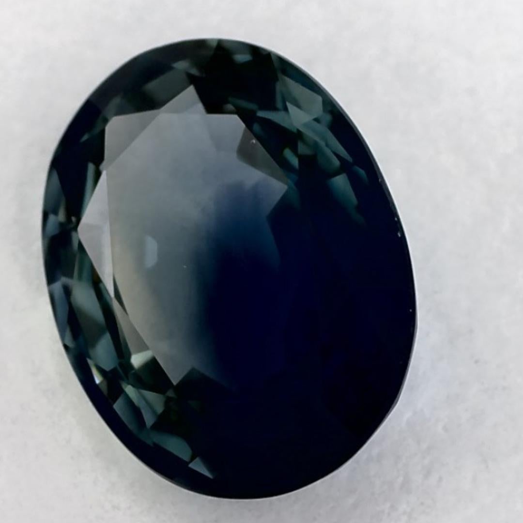 1.36 Ct Blue Sapphire Oval Loose Gemstone in vendita 1