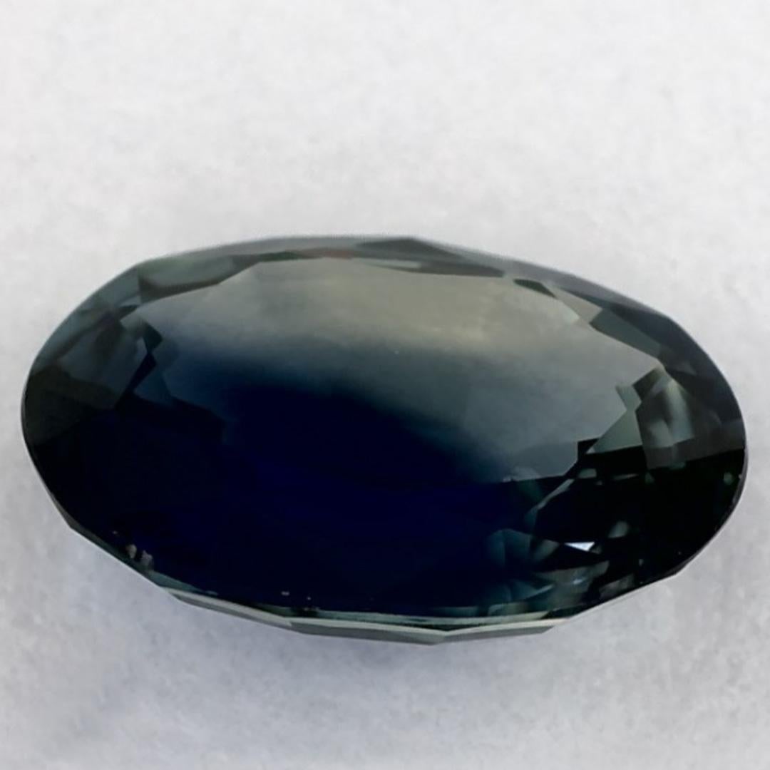 1.36 Ct Blue Sapphire Oval Loose Gemstone in vendita 3