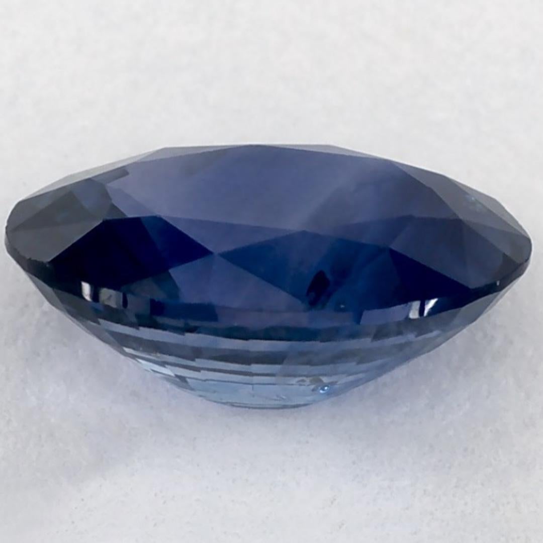 1.36 Karat Blauer Saphir Oval Loser Edelstein im Angebot 3