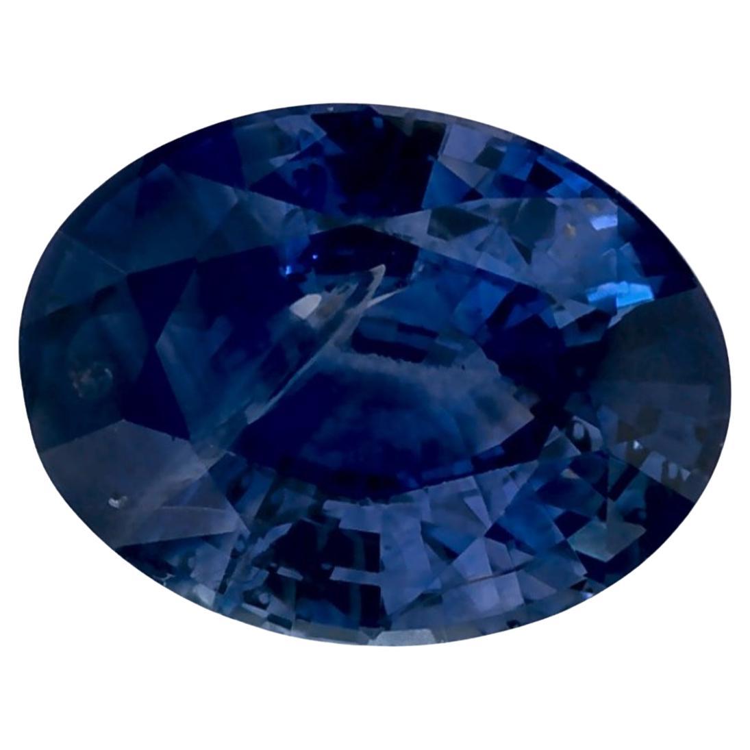 1.36 Ct Blue Sapphire Oval Loose Gemstone