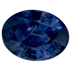 1.36 Ct Blue Sapphire Oval Loose Gemstone