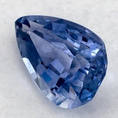 1.36 Ct Blue Sapphire Pear Loose Gemstone