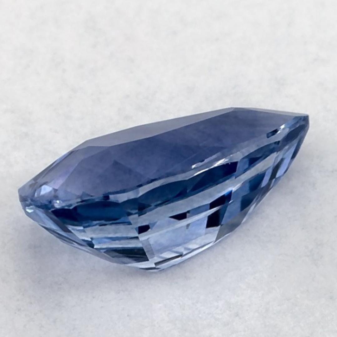 1.36 carati di zaffiro blu a forma di pera sciolto in vendita 3