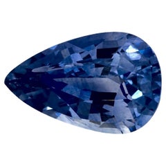 1.36 Ct Blue Sapphire Pear Loose Gemstone
