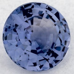 1.36 Ct Blue Sapphire Round Loose Gemstone