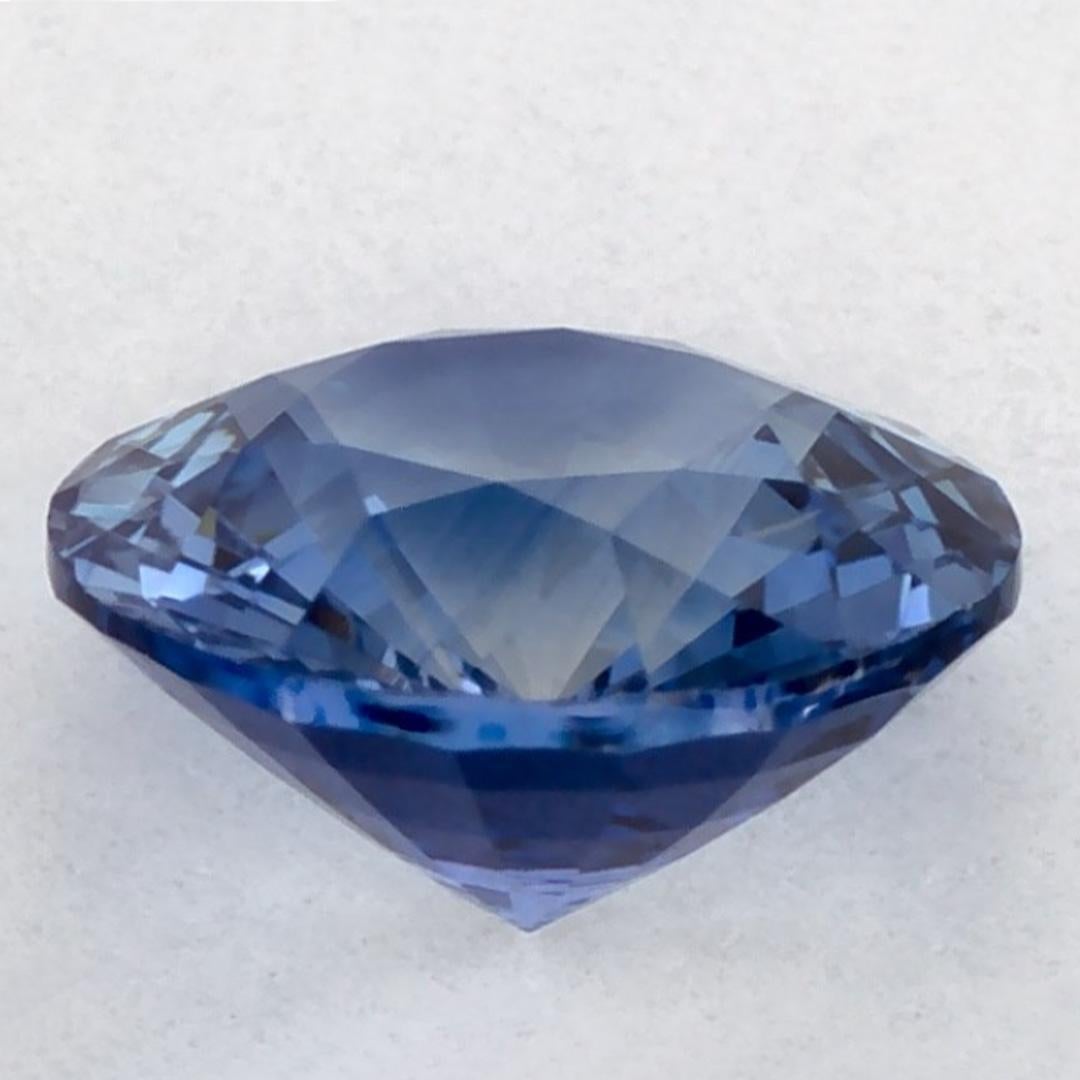 1.36 Karat Blauer runder Saphir, loser Edelstein im Zustand „Neu“ im Angebot in Fort Lee, NJ