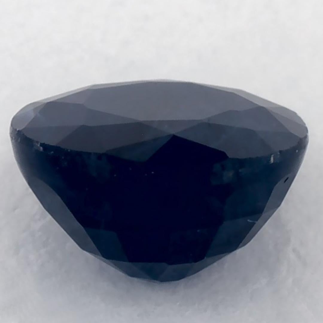 1.36 ct Zafiro Azul Redondo Gema Suelta en venta 3