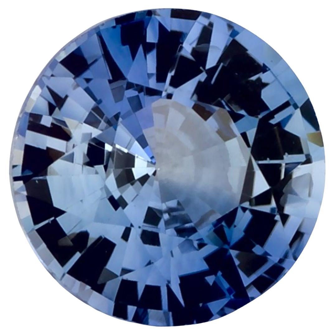 1.36 Karat Blauer runder Saphir, loser Edelstein