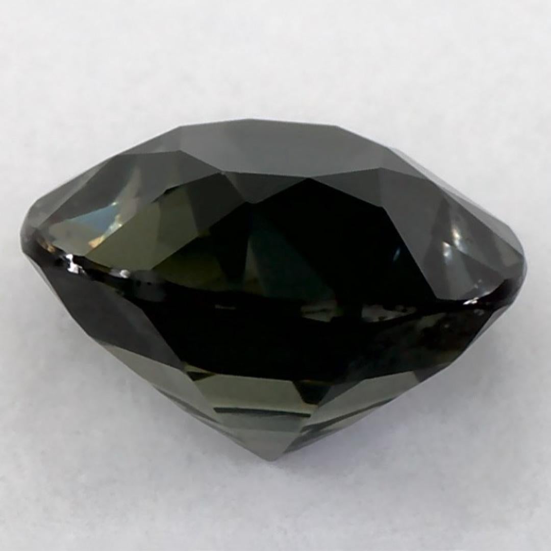 1.36 Karat Grüner Saphir Rund Lose Edelstein im Zustand „Neu“ im Angebot in Fort Lee, NJ