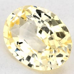 1.36 Ct Yellow Sapphire Oval Loose Gemstone
