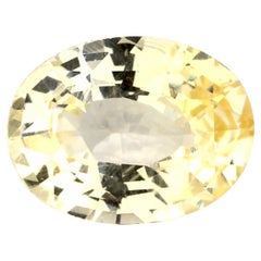 1.36 Ct Yellow Sapphire Oval Loose Gemstone