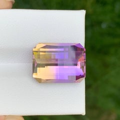 13.60 Carat Natural Loose Bi Color Ametrine For Pendant Jewelry Gemstone