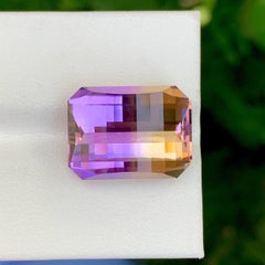 13.60 Carati Nature sciolti di ametrino bicolore Pietra tagliata a pixel Gemma brasiliana