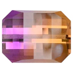 13.60 Carat Natural Loose Bicolor Ametrine Stone Pixel Cut Brazilian Gemstone