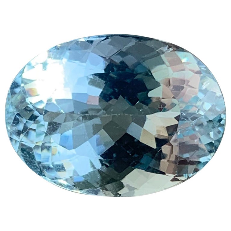 13.63 Carat Oval Aquamarine Loose Gemstone For Sale at 1stDibs