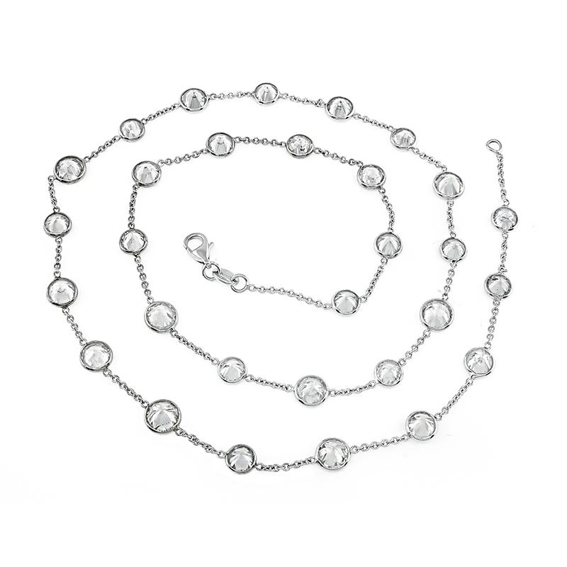 13,63 Karat Diamant-Halskette von By The Yard im Zustand „Gut“ im Angebot in New York, NY