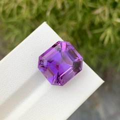 13.65 Carat Natural Loose Amethyst Octagon Shape Gem For Necklace Jewellery