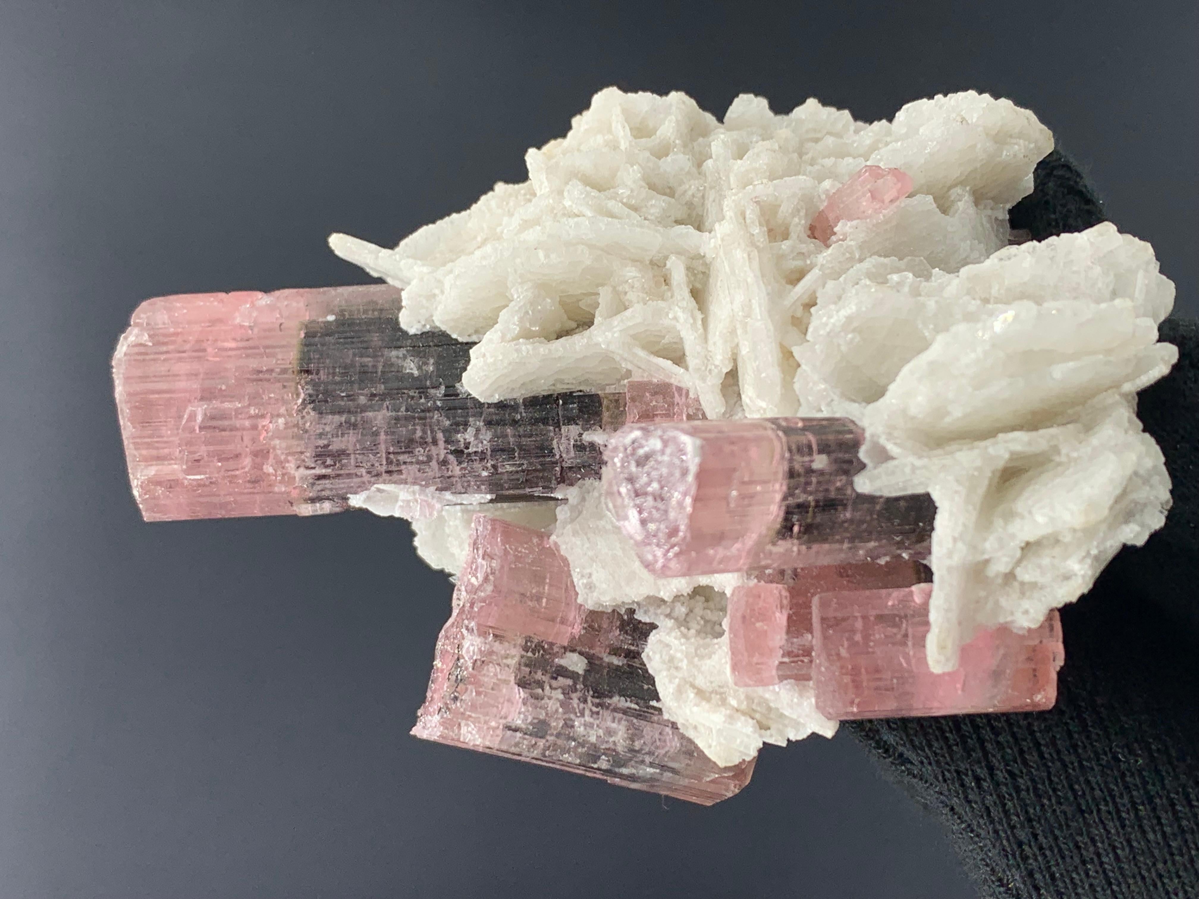 136.98 Gram Beautiful Bi Color Tourmaline Specimen From Skardu, Pakistan  For Sale 5