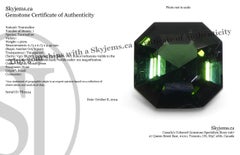 1.36ct Asscher Cut/Square Green Tourmaline