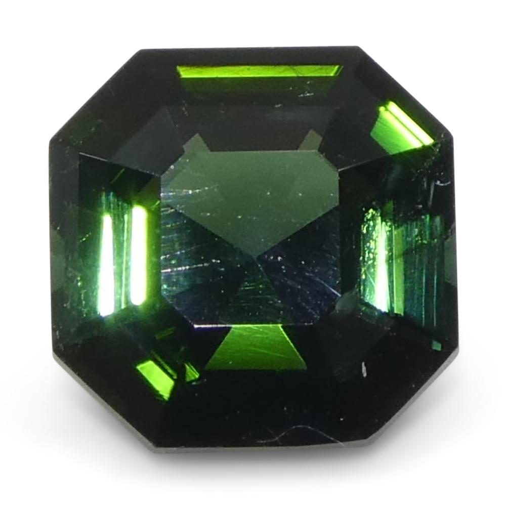 Turmalina Verde Cuadrada/Corte Asscher de 1,36ct en venta 2