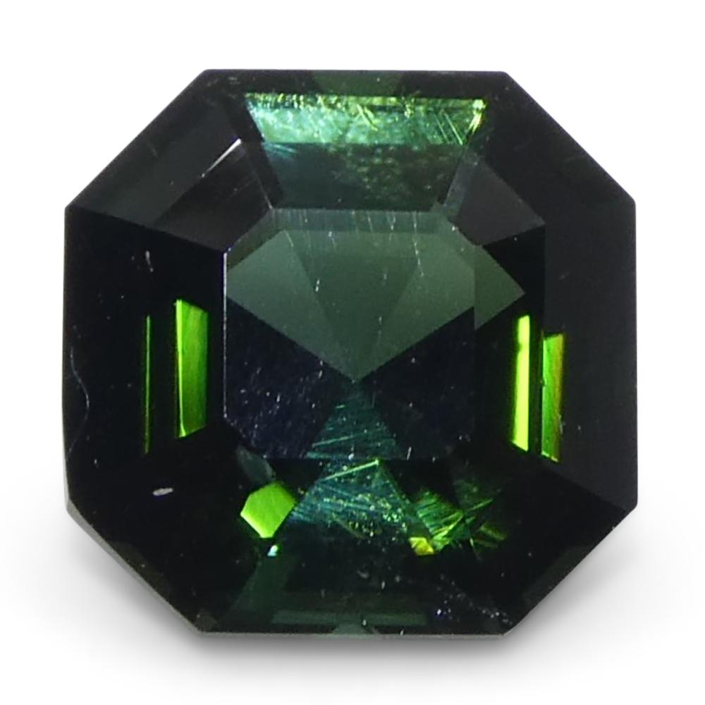 Turmalina Verde Cuadrada/Corte Asscher de 1,36ct en venta 4