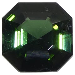 1.36ct Asscher Cut/Square Green Tourmaline