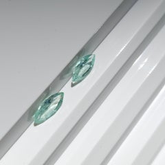 1.36Ct Natural Loose Emerald Marqiuse Shape 2 Pcs