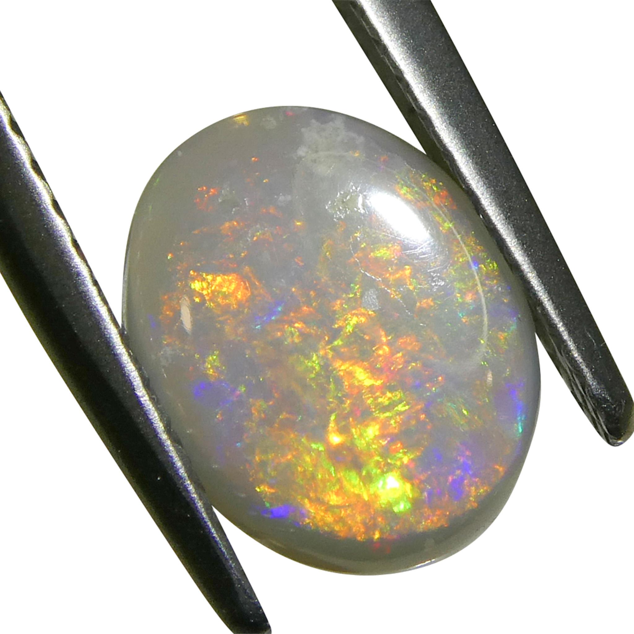 Ópalo gris cabujón oval de 1.36 ct de Australia en venta 5