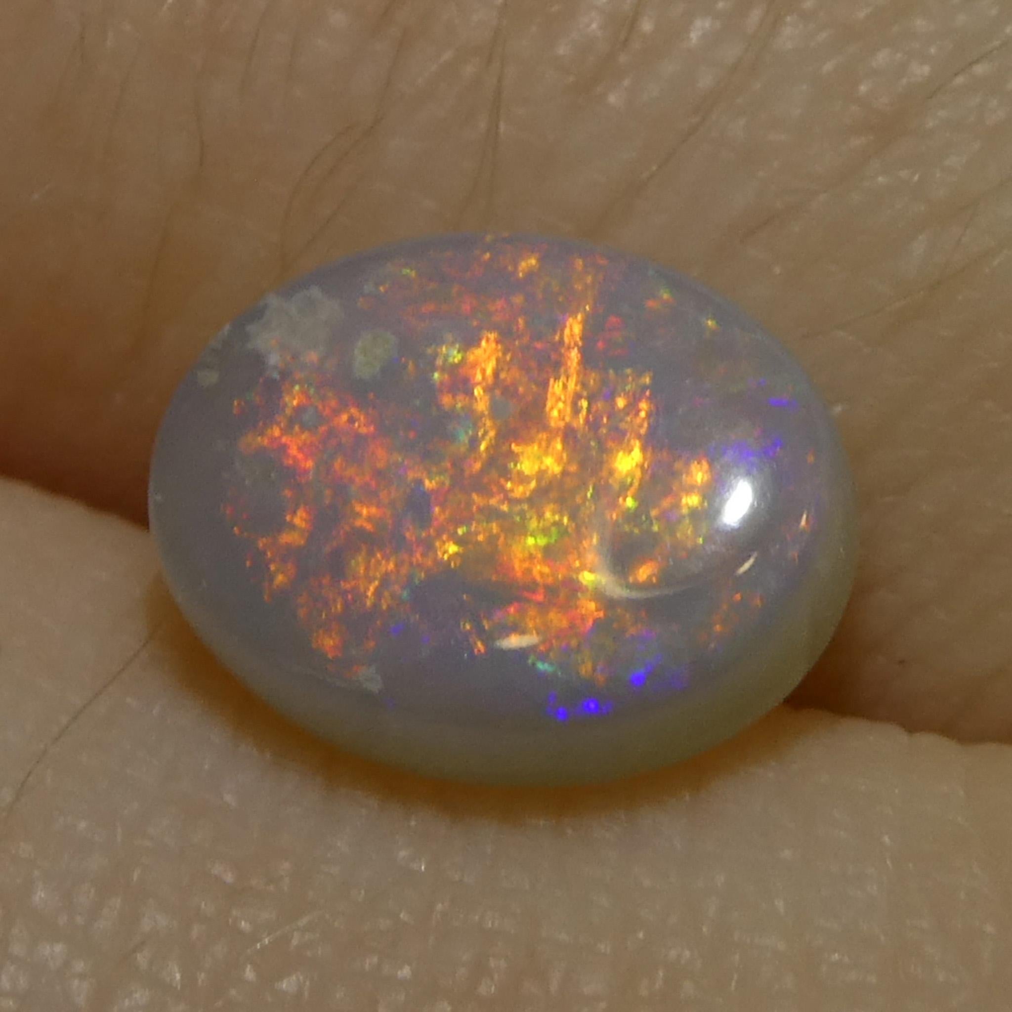 Ópalo gris cabujón oval de 1.36 ct de Australia en venta 7
