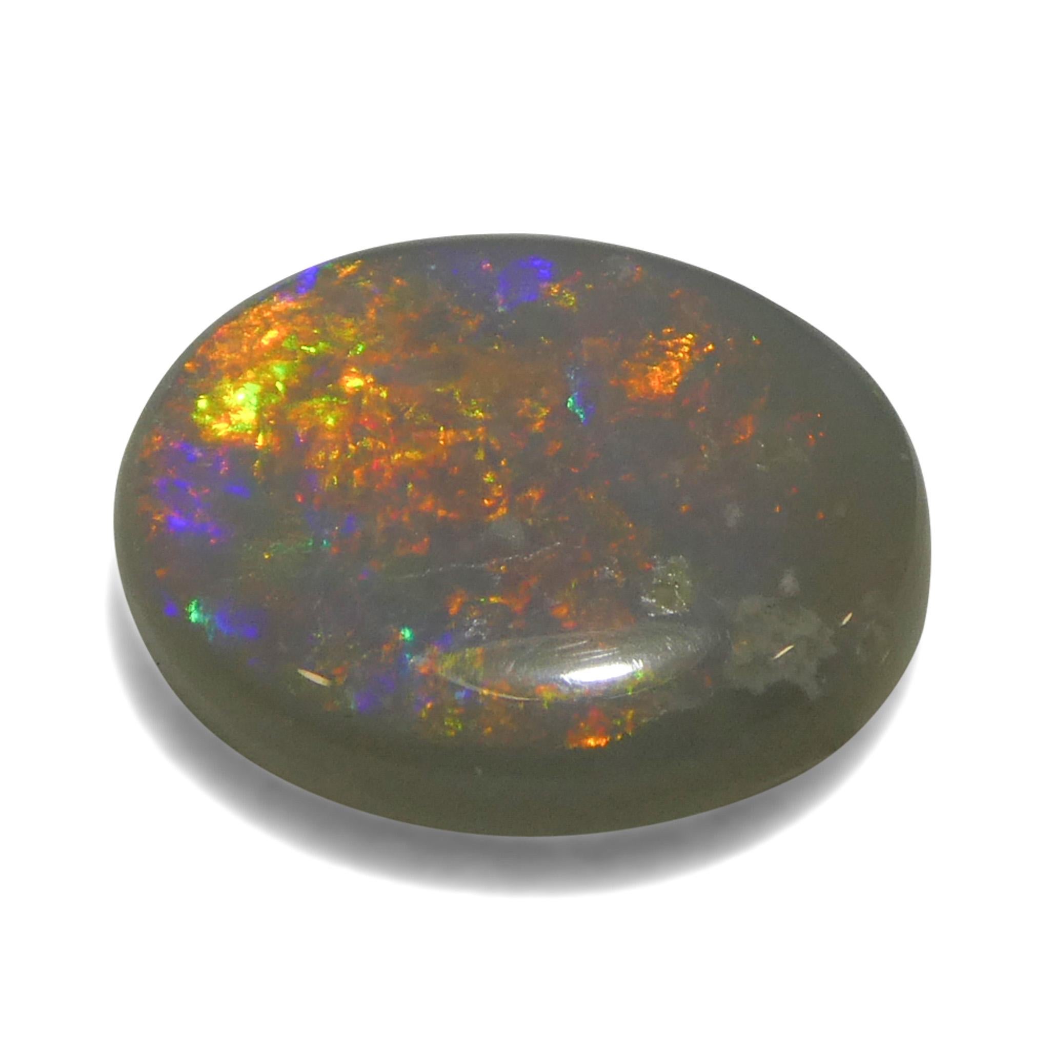 Ópalo gris cabujón oval de 1.36 ct de Australia en Nuevo estado para la venta en Toronto, Ontario