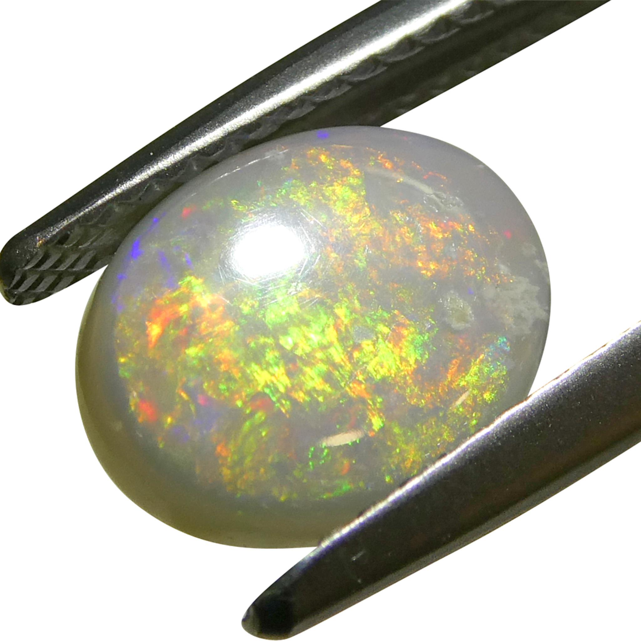Ópalo gris cabujón oval de 1.36 ct de Australia en venta 4