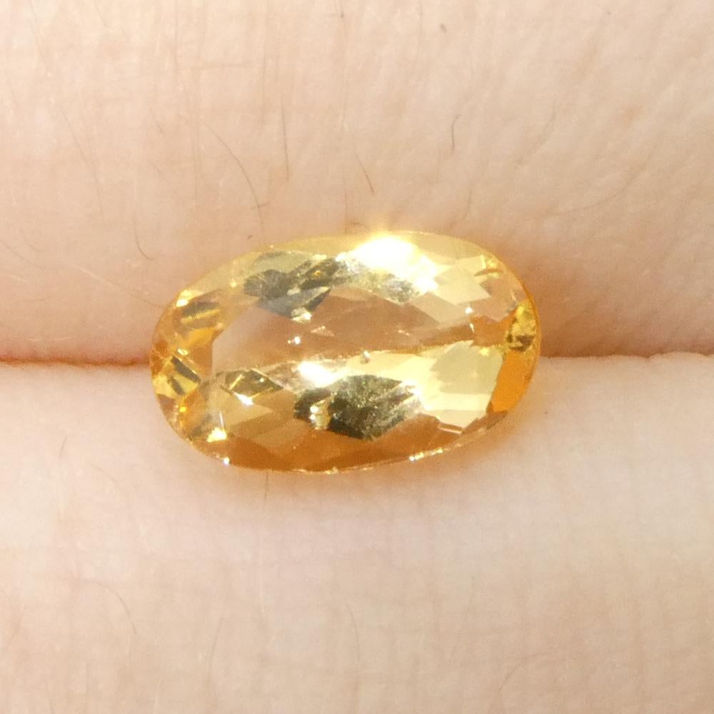 1.36ct Oval Orange Imperial Topaz from Brazil Unheated For Sale 8