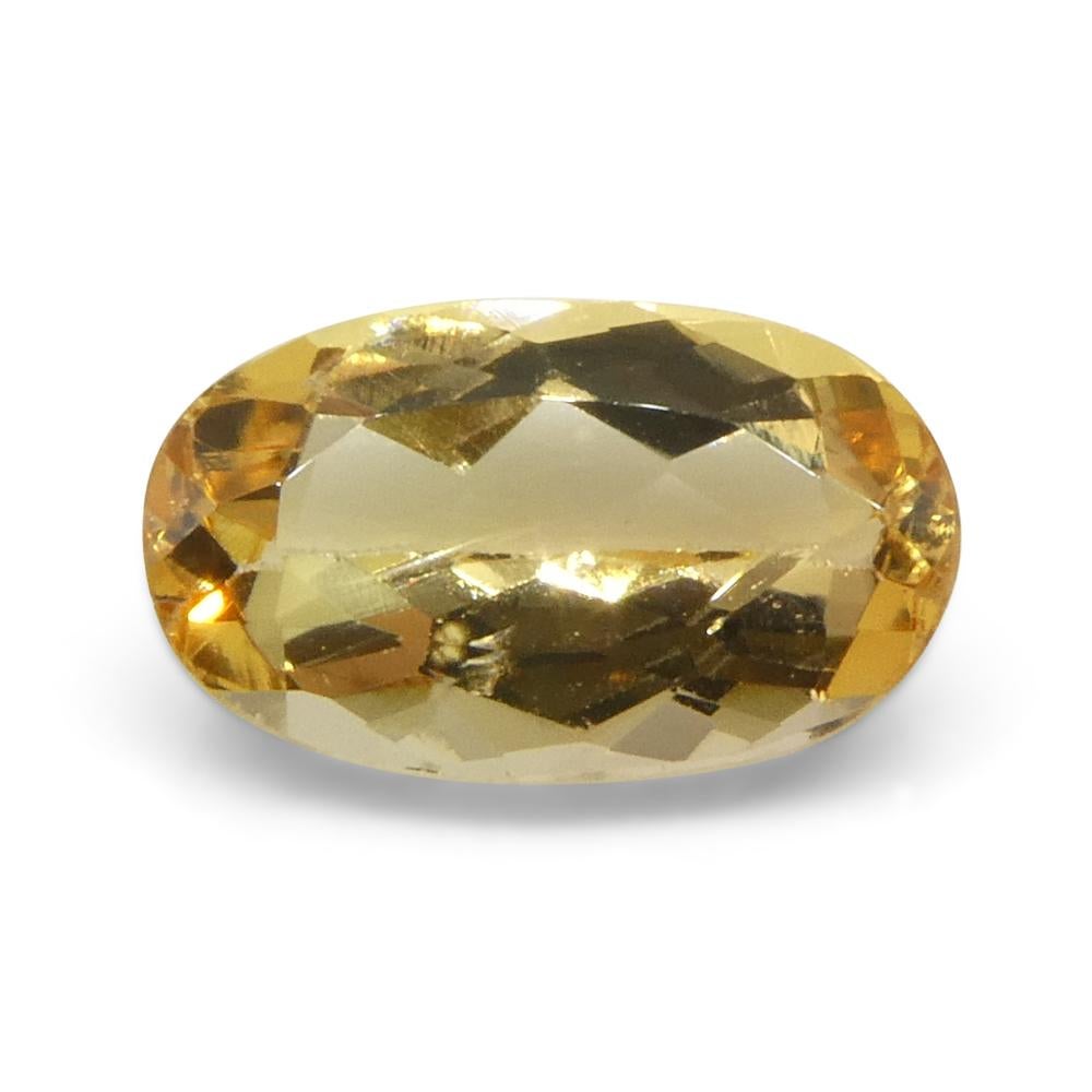 1.36ct Oval Orange Imperial Topaz from Brazil Unheated For Sale 1