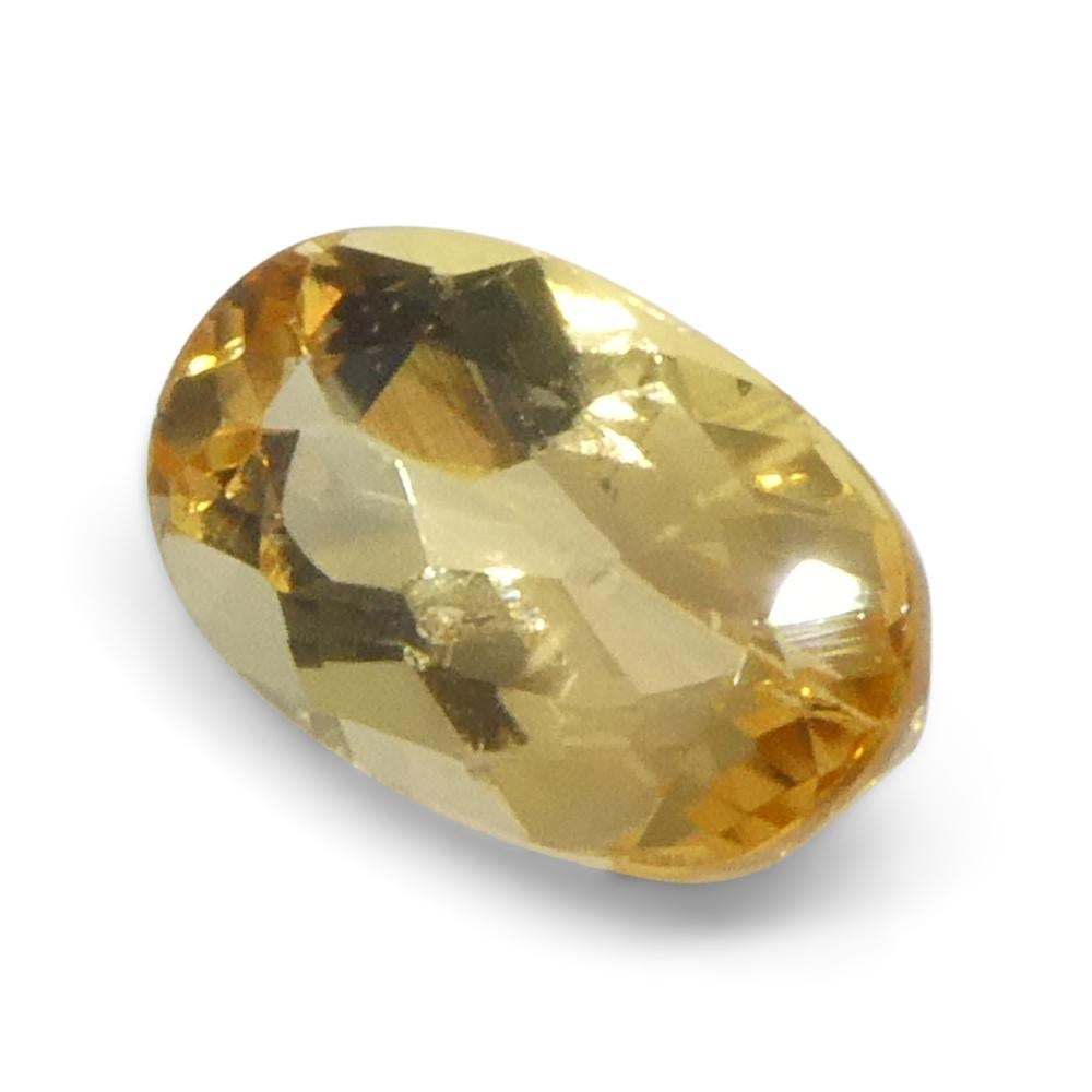 1.36ct Oval Orange Imperial Topaz from Brazil Unheated For Sale 5