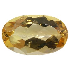 1.36ct Oval Orange Imperial Topaz from Brazil Unheated