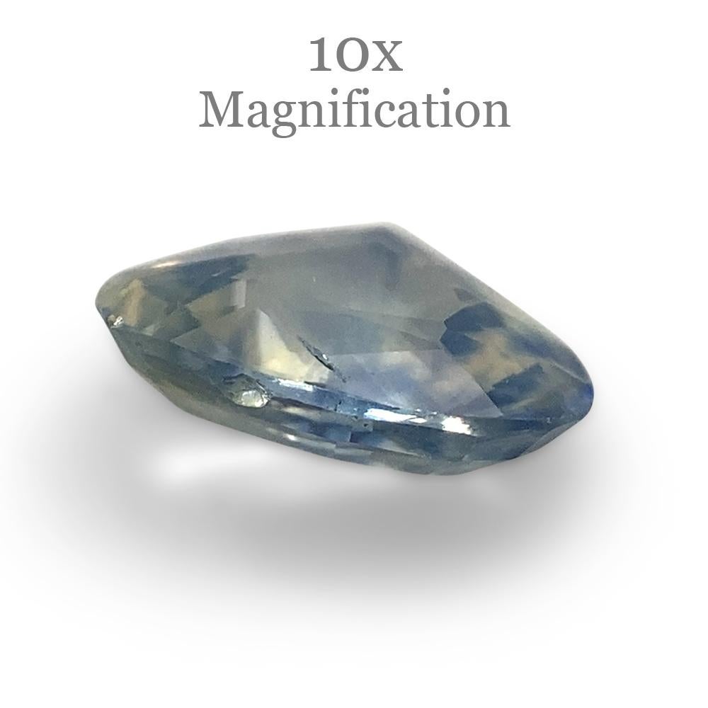 1.36ct Pear Icy Blue Sapphire from Sri Lanka Unheated For Sale 8