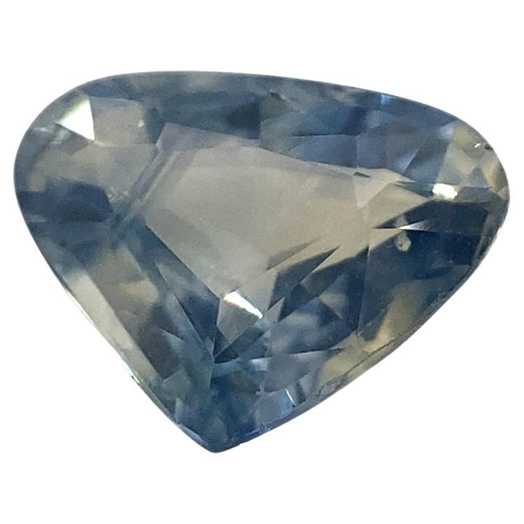 1.36ct Pear Icy Blue Sapphire from Sri Lanka Unheated For Sale