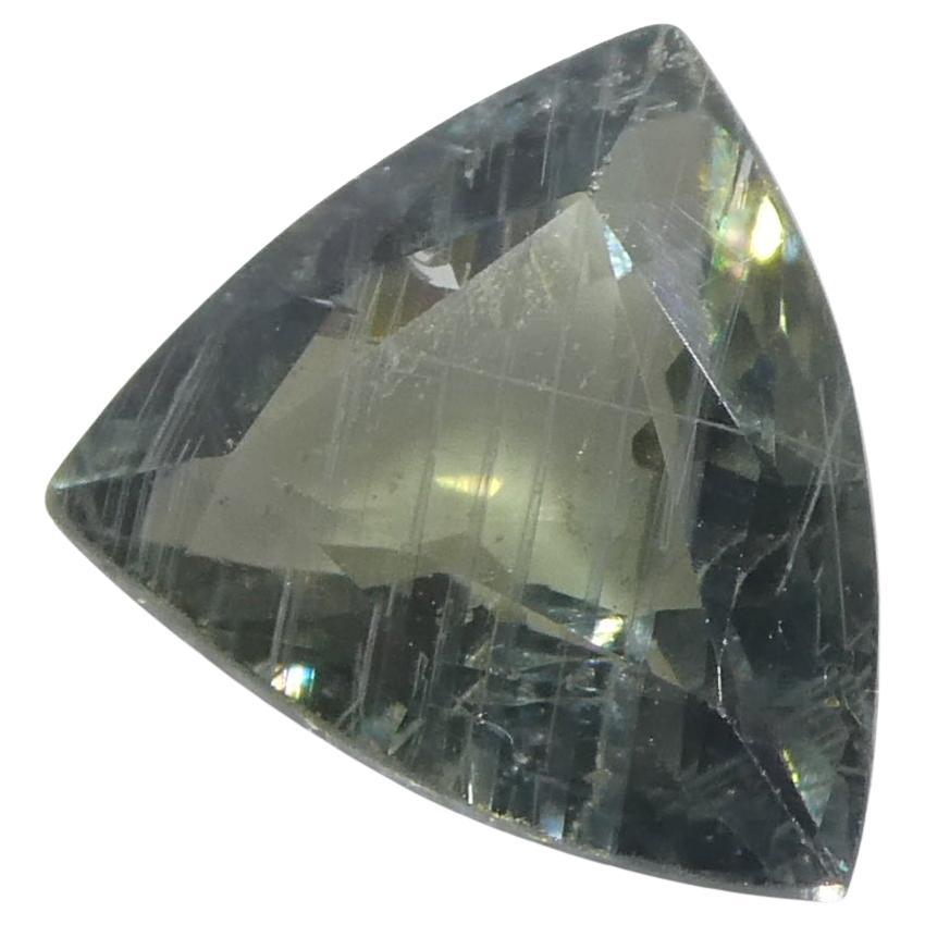 1.36ct Trillion/Triangle Green Sapphire from East Africa