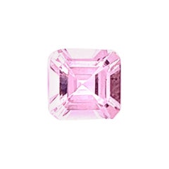 1.37 Carat AAA Natural Pink Morganite Asher Cut Shape Loose Gemstone Jewelry