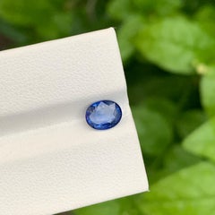 1.37 Carat Certified Loose Sapphire Oval Shape Gem For Engagement Ring