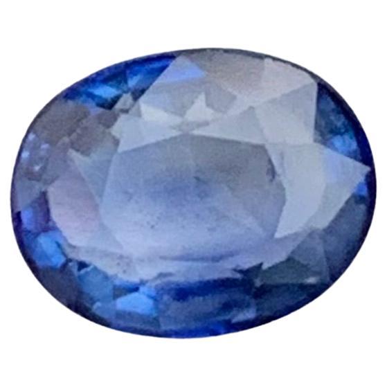 1.37 Carat Certified Loose Sapphire Oval Shape Gem For Engagement Ring For Sale