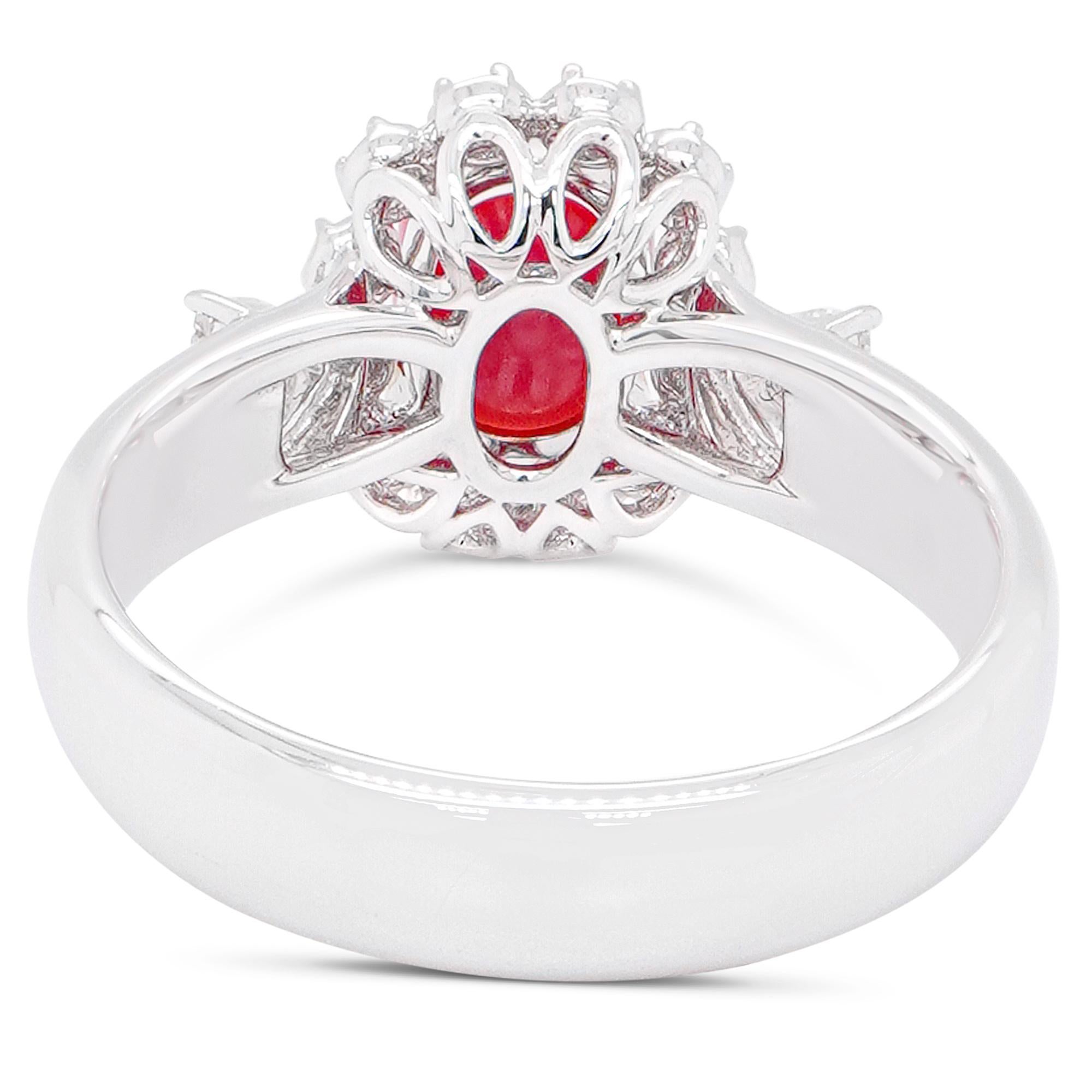 1,37 Karat Perle Diamant Klassischer Solitär 18K Ring mit klassischem Solitär (Art nouveau) im Angebot