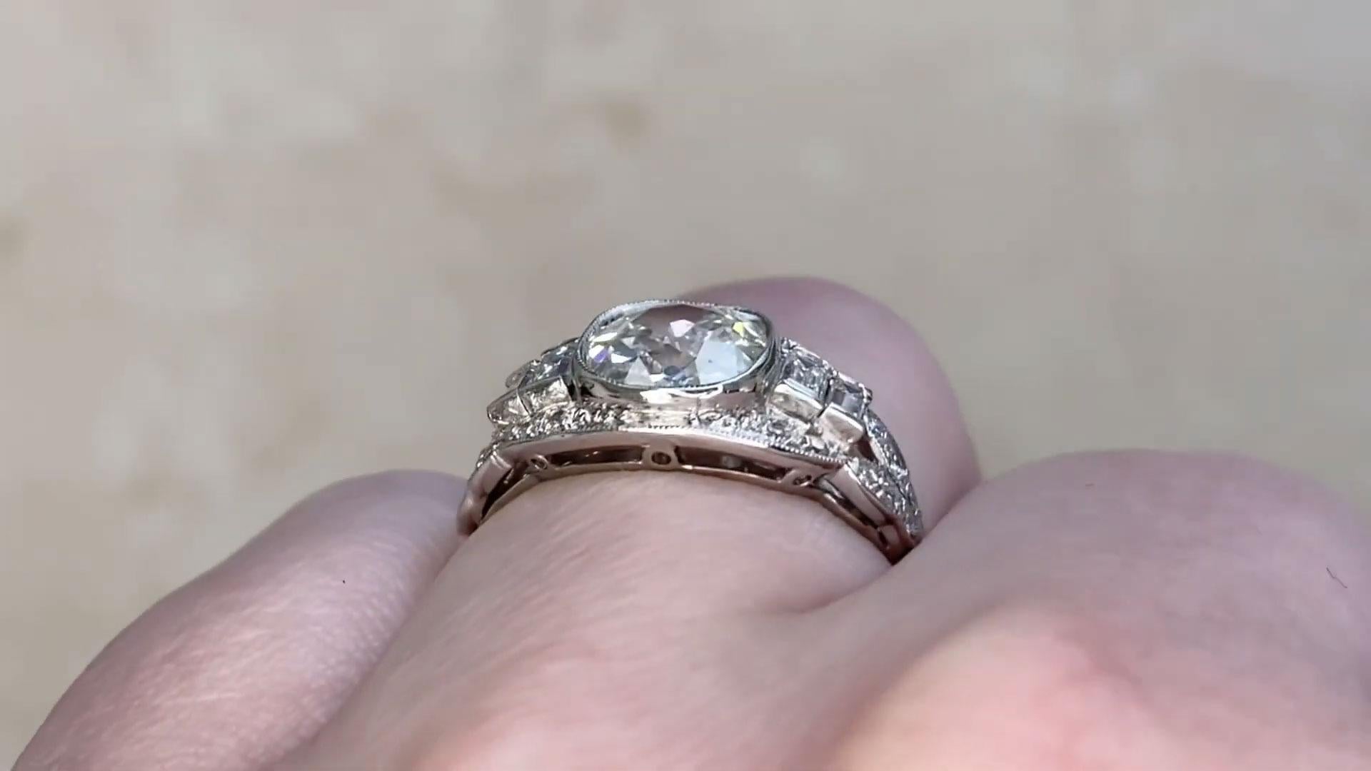 Women's Cushion Cut Diamond Engagement Ring (Approx. 1.30-Carats), Platinum For Sale