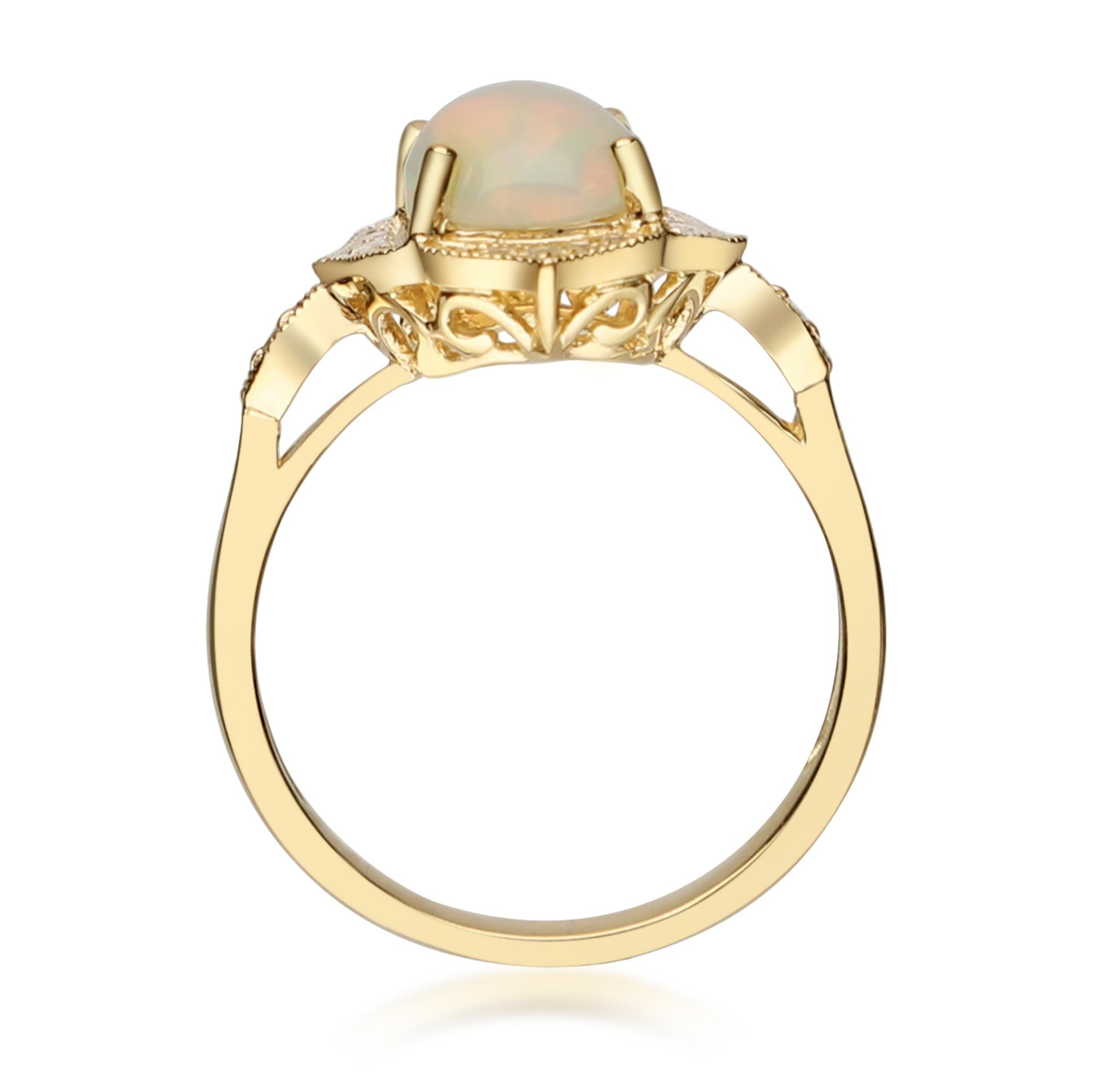 ethiopian opal engagement rings