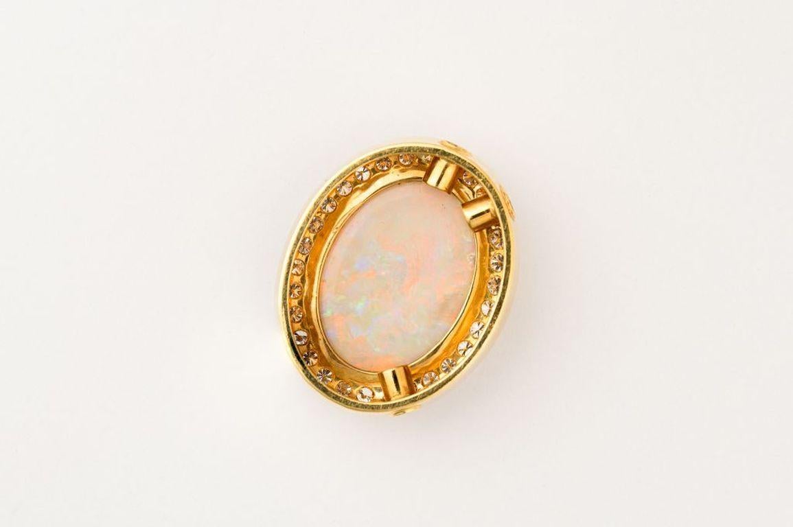 13.7 Carat Opal Diamonds ca. 1.7-1.9 Carats Southsea Harlekin Pearl Necklace  For Sale 8