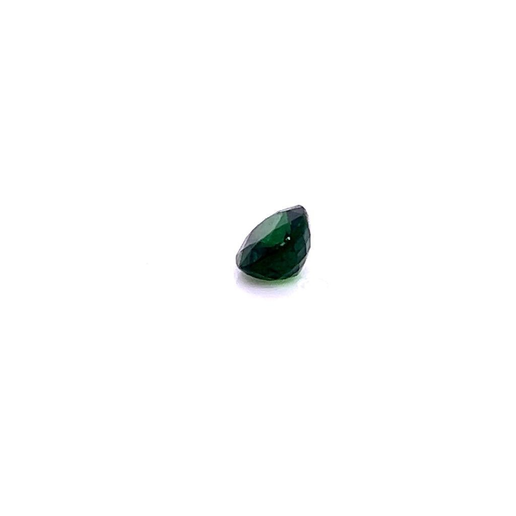 Contemporary 1.37 Carat Oval cut Tsavorite Garnet For Sale