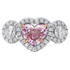 1.37 Carat Round Brilliant Diamond Ring Fancy Yellow 18K Gold