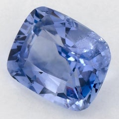1.37 carati di zaffiro blu a cuscino, gemma sfusa